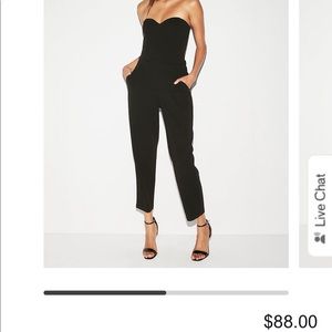 Strapless Sweetheart Neck Jumpsuit